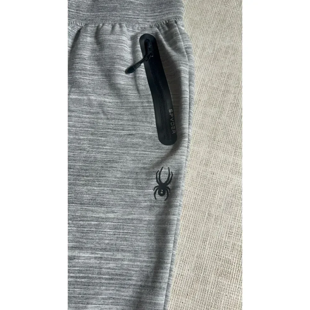 SPYDER Active Men's Gray Jogger Pants Size L Performance Stretch ProWeb Athletic